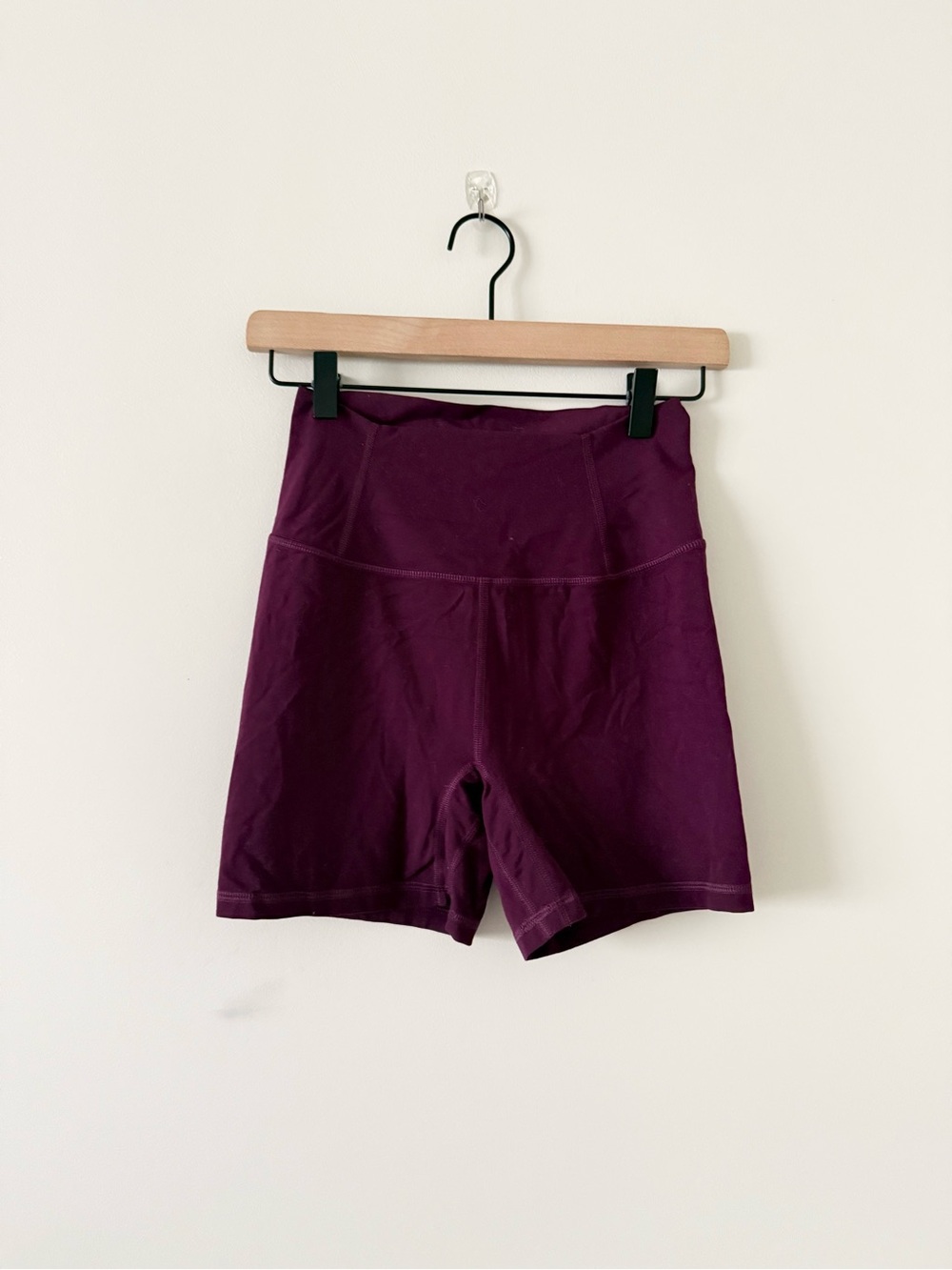 Free People Movement High-Rise Plum Bike Shorts Size S
